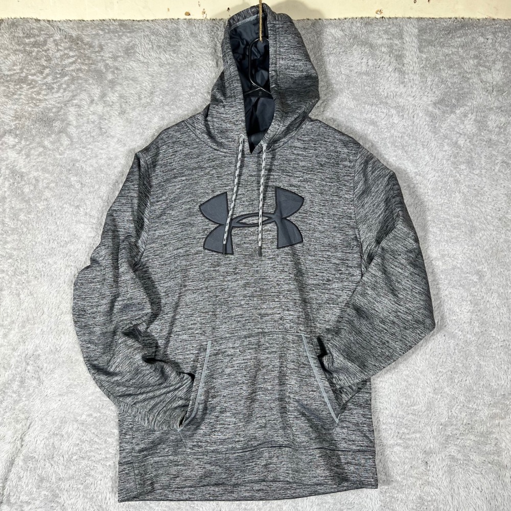 Under Armour Mens Storm Armour Fleece Hoodie Gray Space Dye 1282945 Medium